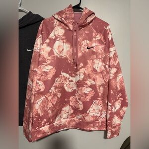 Nike Therma-FIT Icebreaker Camo Hoodie Mens Large Pink Swoosh Street Pullover